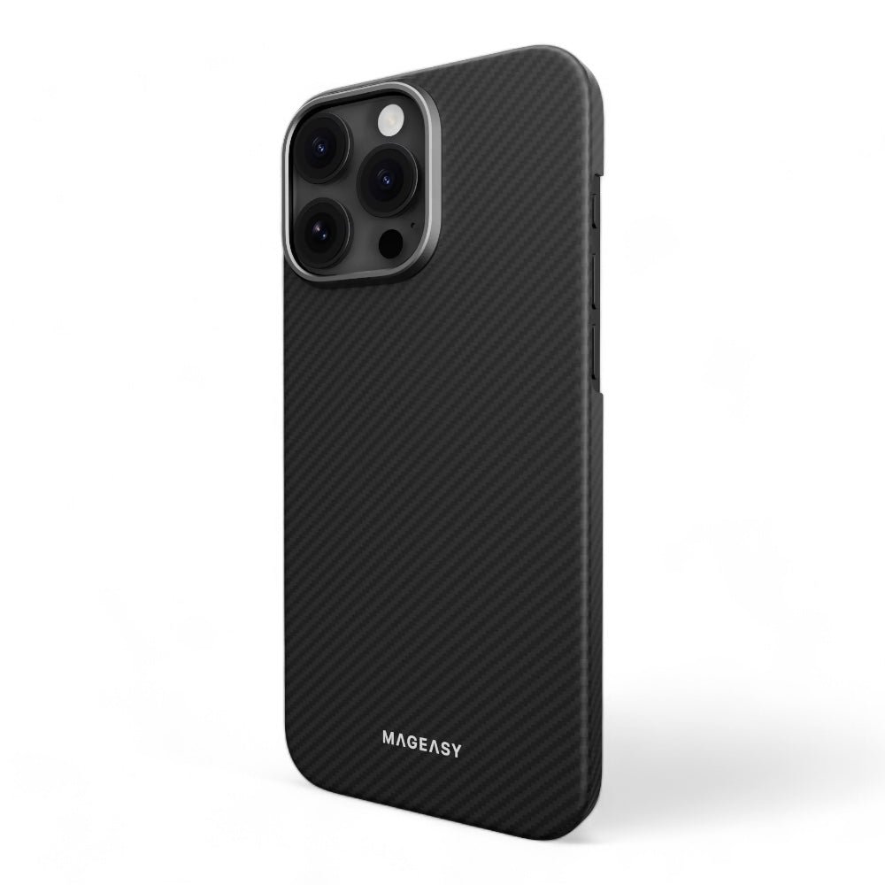 Estuche SwitchEasy Skin iPhone 16 Pro Kev M Armaid Fiber Protective Case Color Negro/gris — foto 2