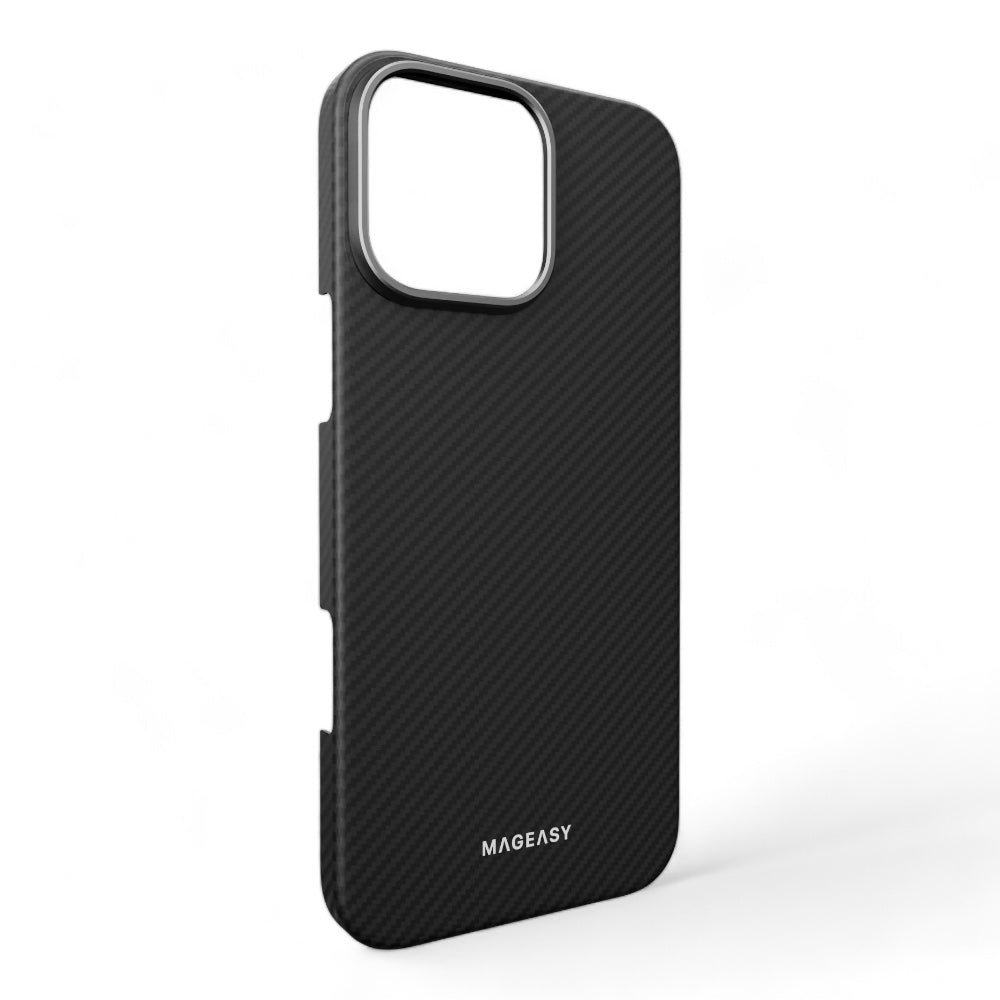 Estuche SwitchEasy Skin iPhone 16 Pro Kev M Armaid Fiber Protective Case Color Negro/gris — foto 3