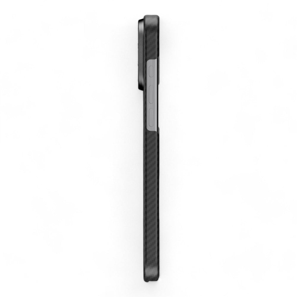 Estuche SwitchEasy Skin iPhone 16 Pro Kev M Armaid Fiber Protective Case Color Negro/gris — foto 5