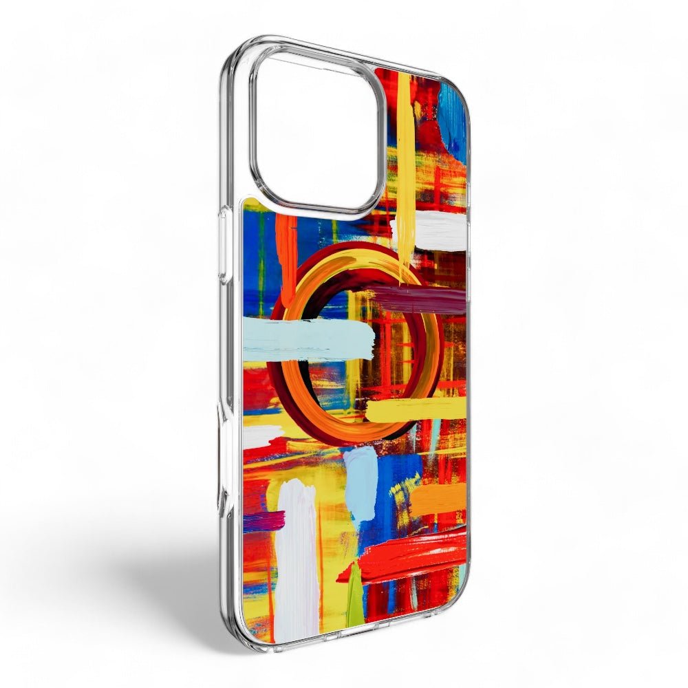 Estuche SwitchEasy Skin iPhone 16 Pro Max Style M Pattern Shockproof Case Painting Color Multicolor — foto 3