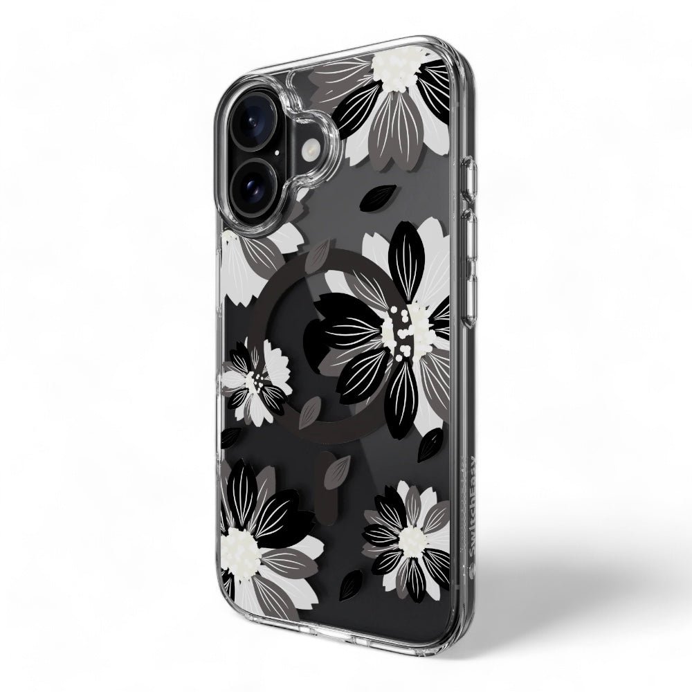 Estuche SwitchEasy Skin iPhone 16 Plus Style M Pattern Shockproof Case Black Flower Color Multicolor — foto 2