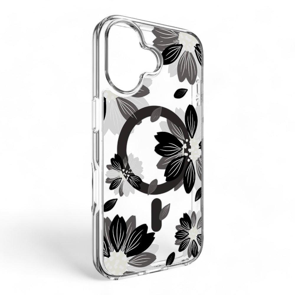 Estuche SwitchEasy Skin iPhone 16 Plus Style M Pattern Shockproof Case Black Flower Color Multicolor — foto 3