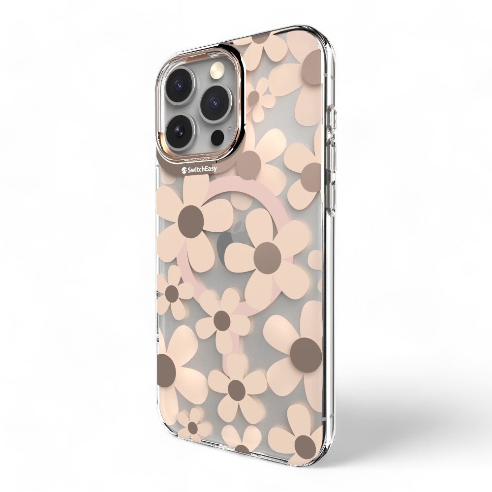 Estuche SwitchEasy Skin iPhone 16 Pro Fleur M 3d Patterned Shockproof Case Ros_ Color Rosado Arena — foto 2