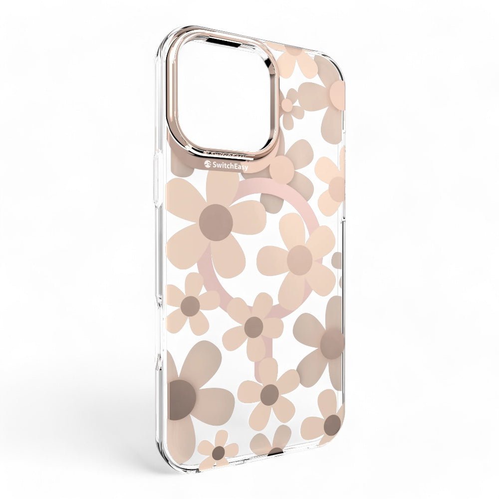 Estuche SwitchEasy Skin iPhone 16 Pro Fleur M 3d Patterned Shockproof Case Ros_ Color Rosado Arena — foto 3