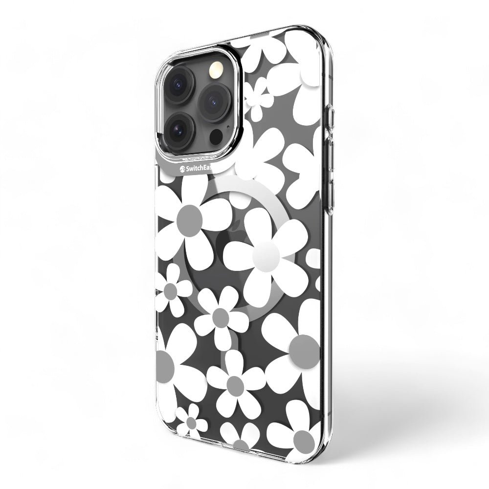 Estuche SwitchEasy Skin iPhone 16 Pro Fleur M 3d Patterned Shockproof Case Color Blanco — foto 2