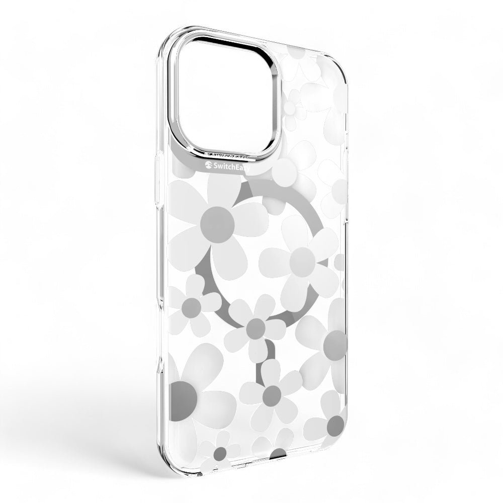 Estuche SwitchEasy Skin iPhone 16 Pro Fleur M 3d Patterned Shockproof Case Color Blanco — foto 3