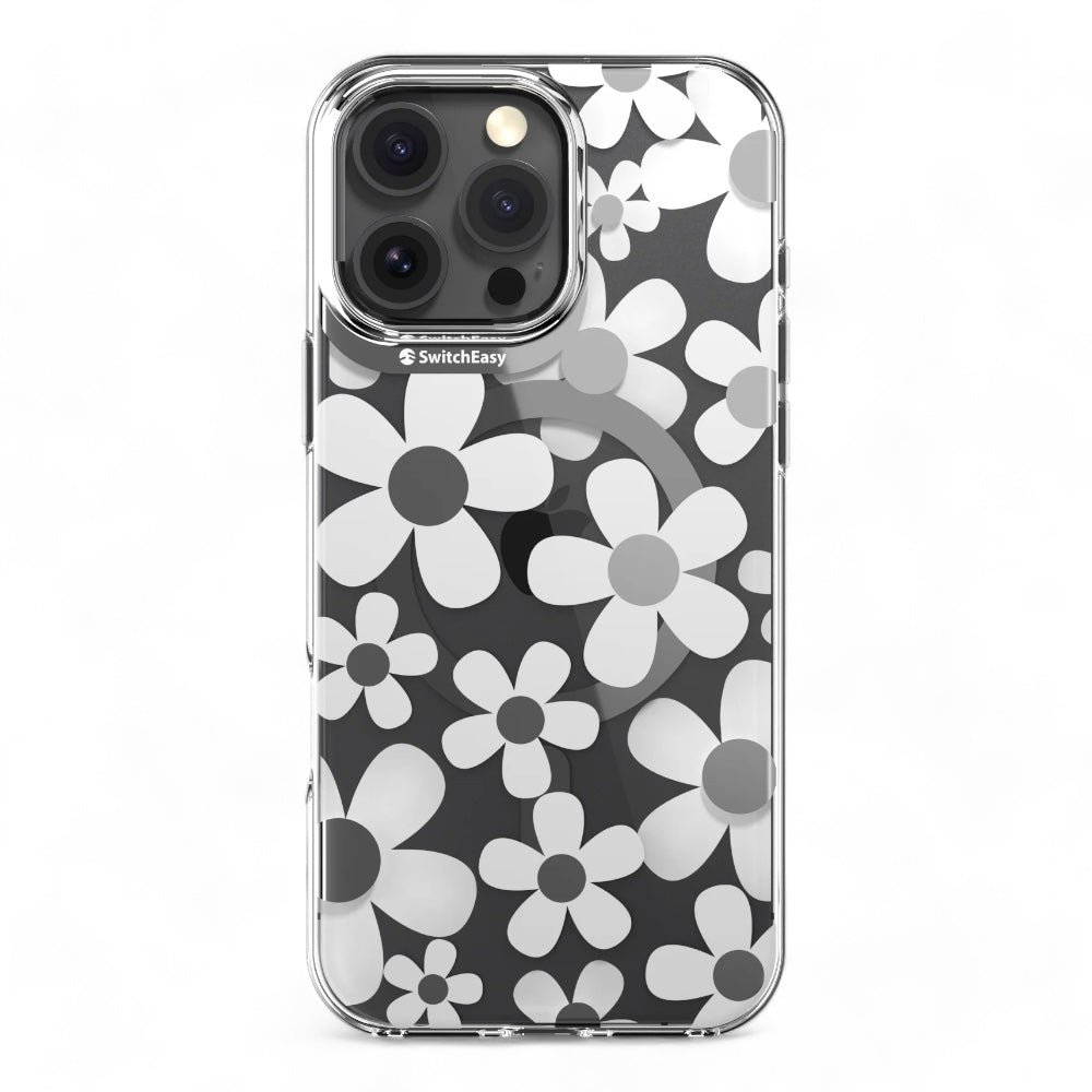 Estuche SwitchEasy Skin iPhone 16 Pro Fleur M 3d Patterned Shockproof Case Color Blanco