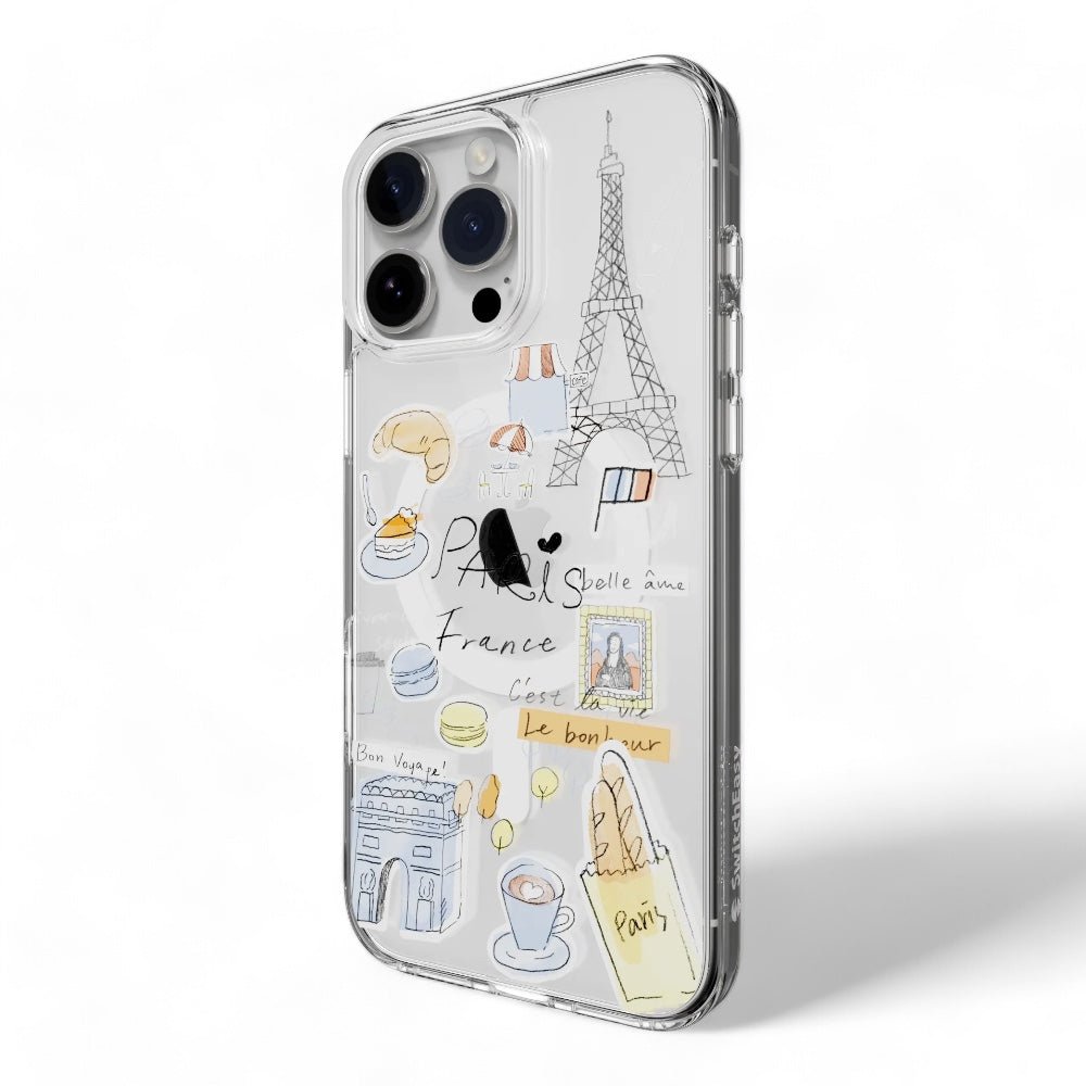 Estuche SwitchEasy Skin iPhone 16 Pro Style M Pattern Shockproof Case Paris Color Multicolor — foto 2
