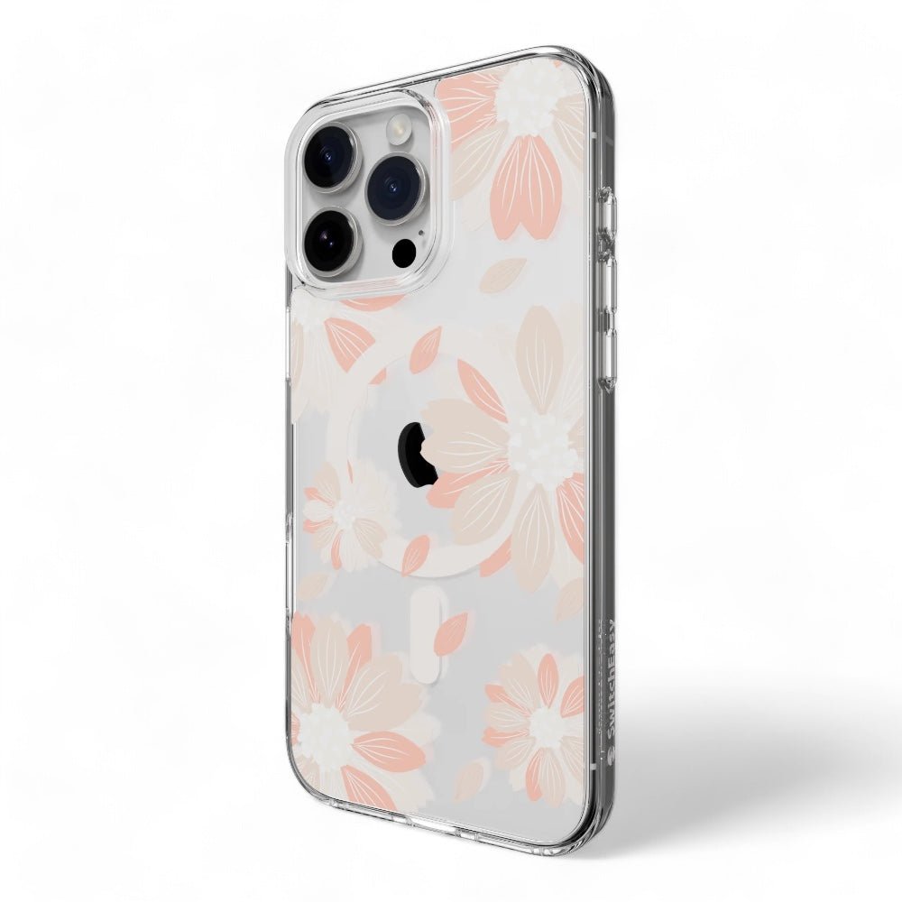Estuche SwitchEasy Skin iPhone 16 Pro Style M Pattern Shockproof Case Pink Flower Color Multicolor — foto 2