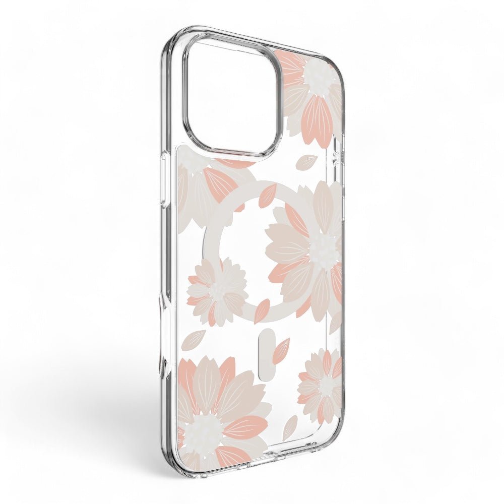 Estuche SwitchEasy Skin iPhone 16 Pro Style M Pattern Shockproof Case Pink Flower Color Multicolor — foto 3