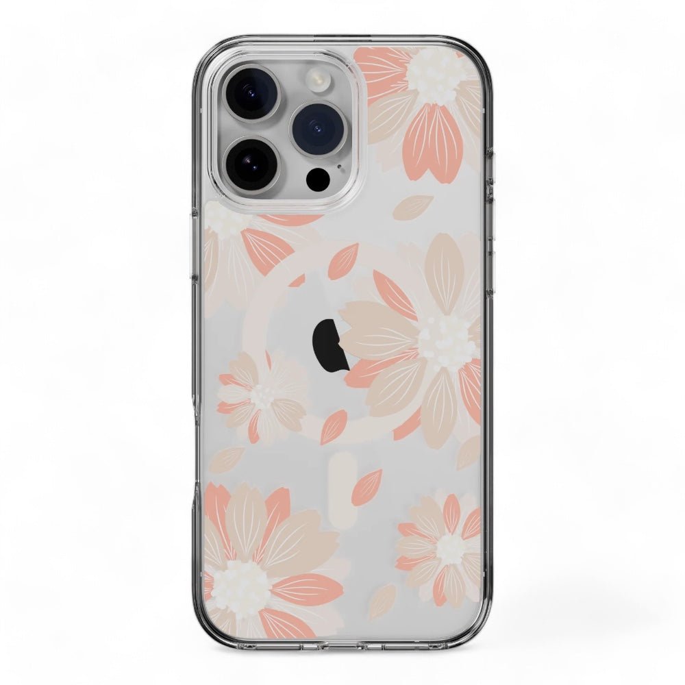 Estuche SwitchEasy Skin iPhone 16 Pro Style M Pattern Shockproof Case Pink Flower Color Multicolor
