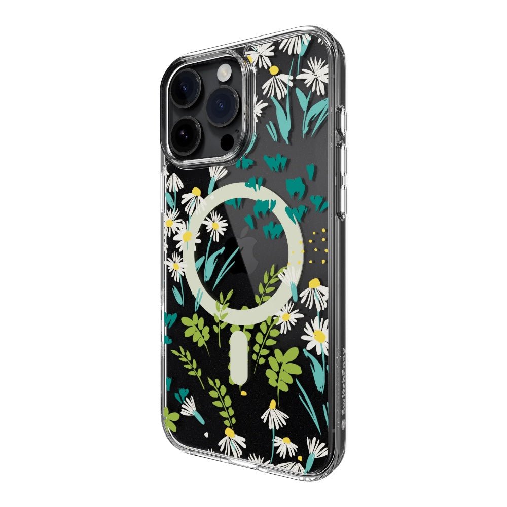 Estuche SwitchEasy Skin iPhone 16 Pro Style M Pattern Shockproof Case For 2024 iPhone 3 Lenses Daisy Color Multicolor — foto 2