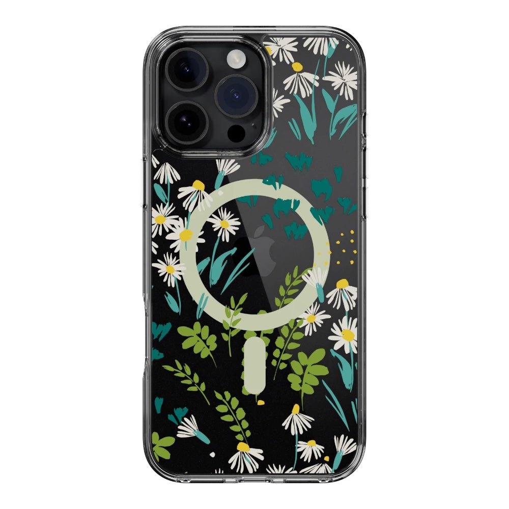 Estuche SwitchEasy Skin iPhone 16 Pro Style M Pattern Shockproof Case For 2024 iPhone 3 Lenses Daisy Color Multicolor