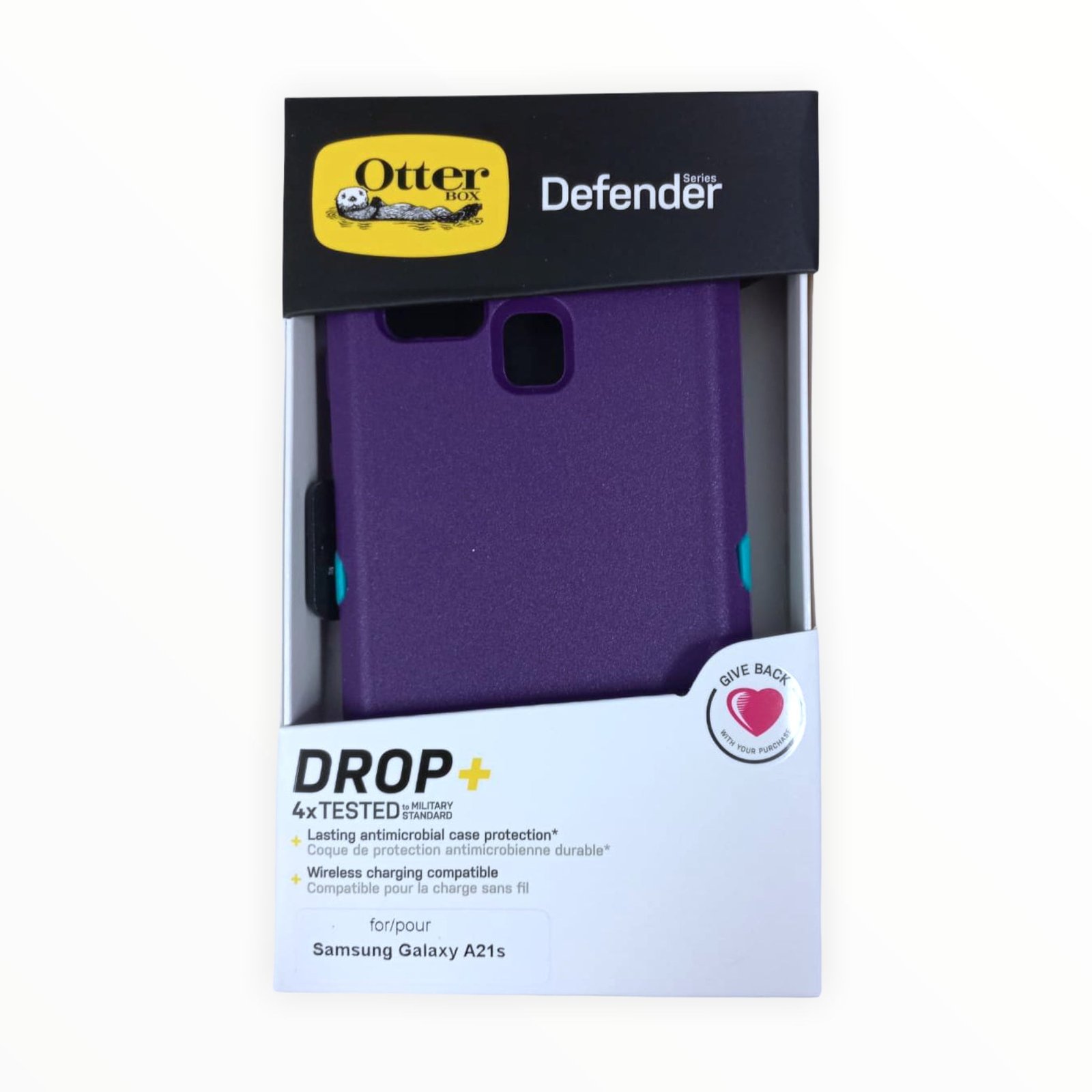 Case OtterBox Defender Samsung A21s Morado/Turquesa