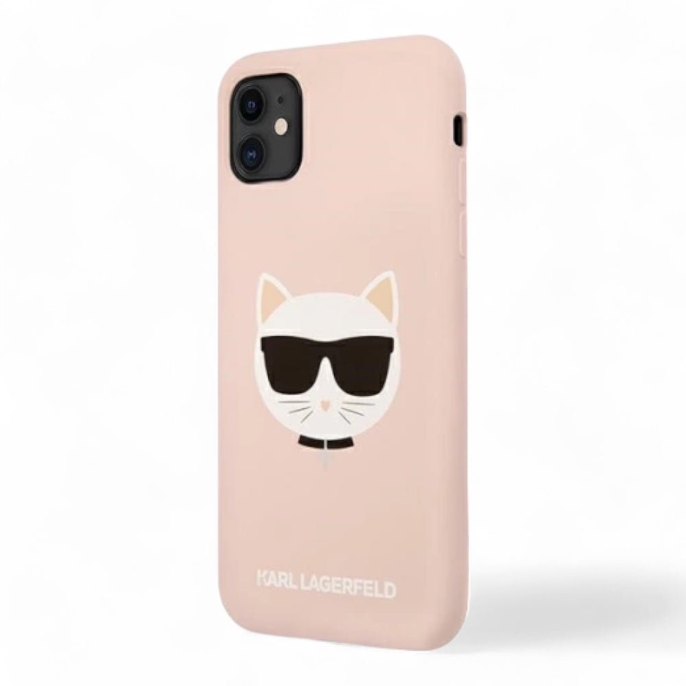 Estuche Karl Lagerfeld Hc Silicone Choupette Head Pink iPhone 11 Color Rosado — foto 2
