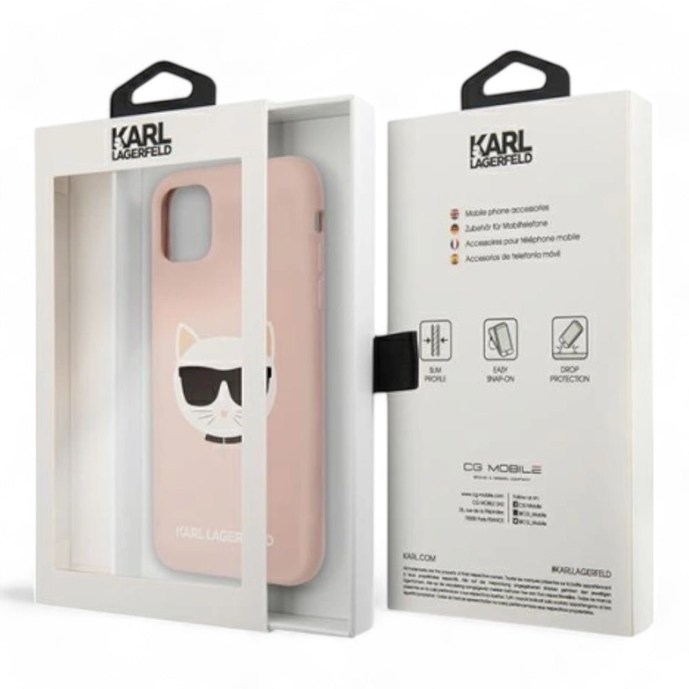 Estuche Karl Lagerfeld Hc Silicone Choupette Head Pink iPhone 11 Color Rosado — foto 4