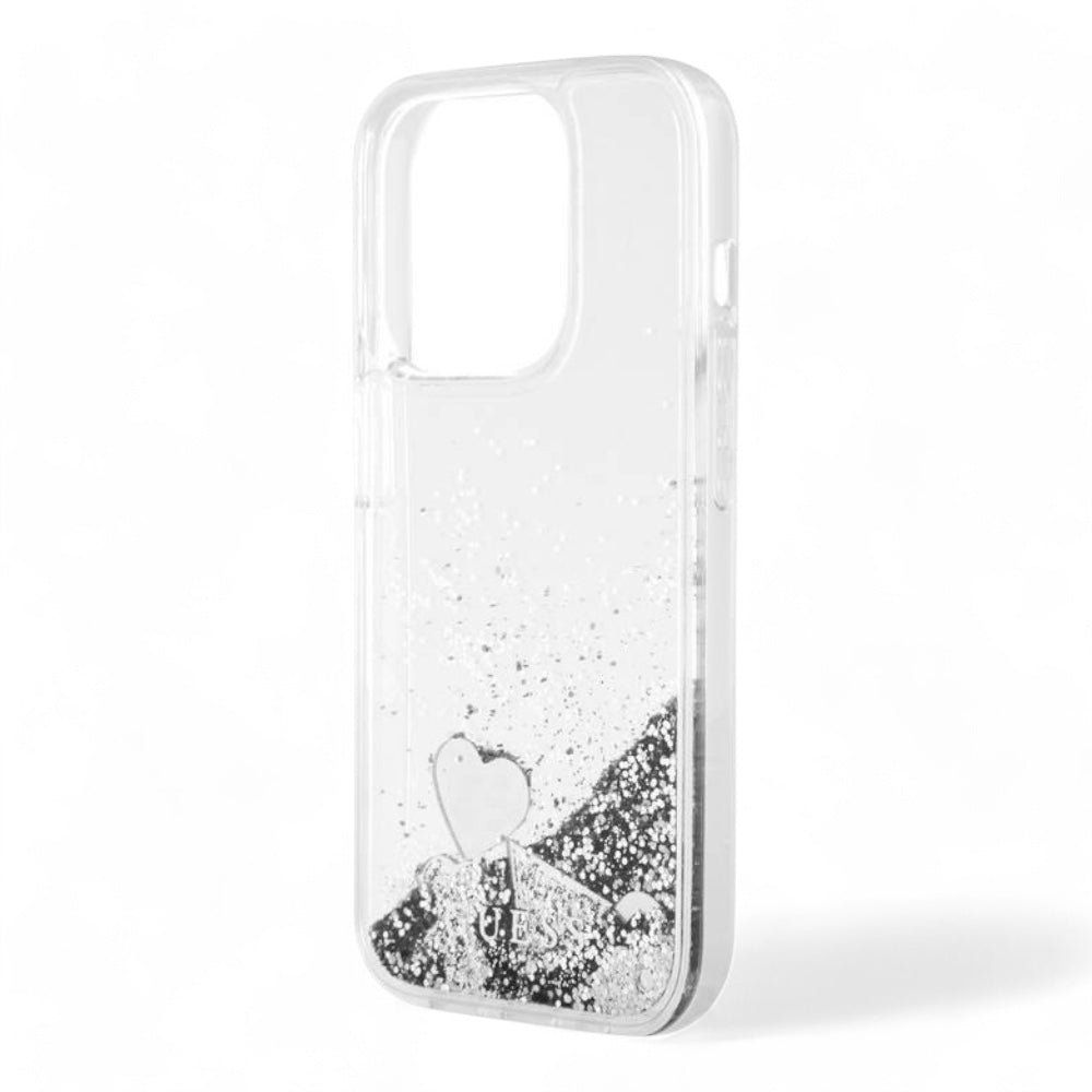 Estuche GUESS Hc Liq. Glitter Charms Silver iPhone 15 Pro Max Color Gris — foto 3