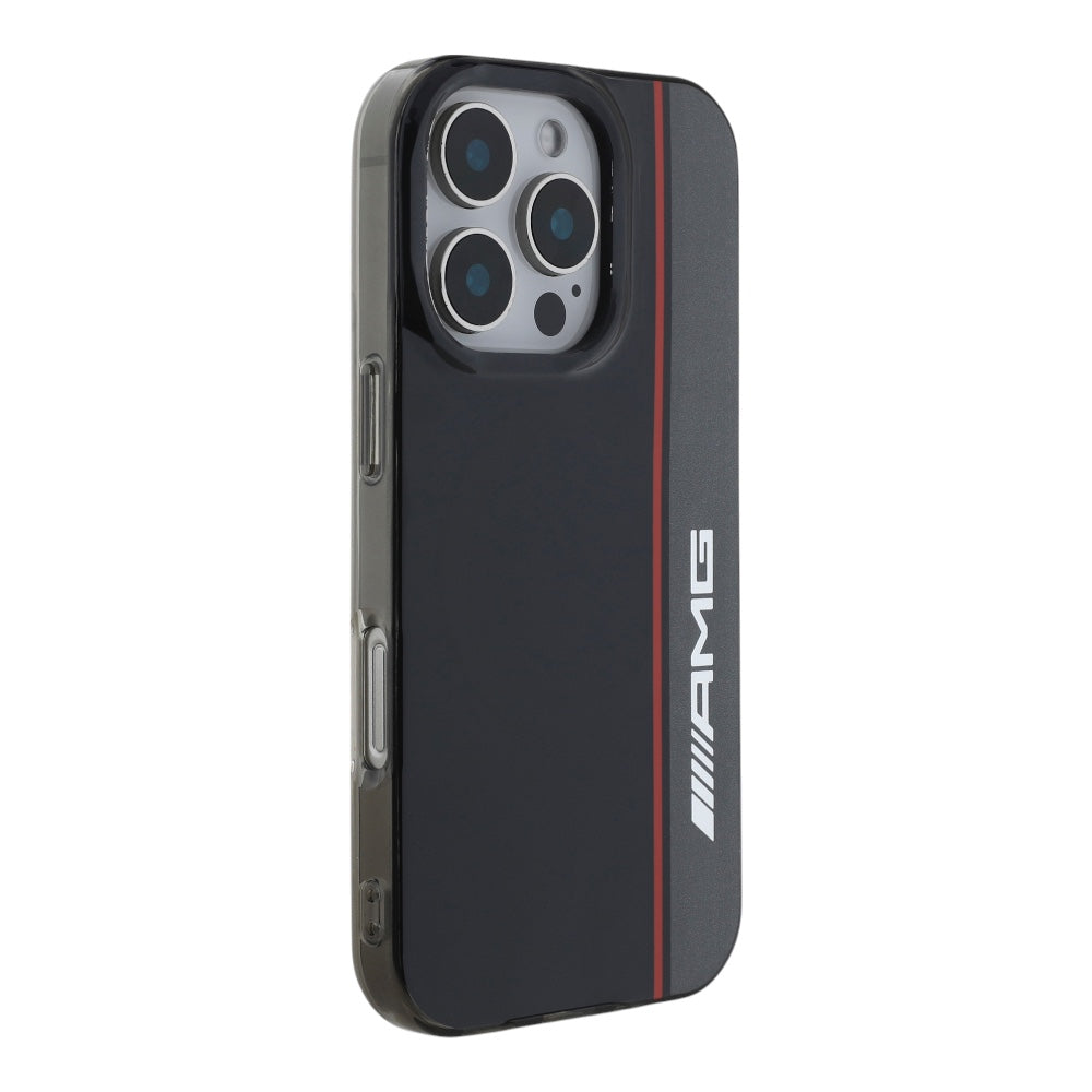 Estuche Amg Skin iPhone 16 Pro MagSafe Case Double Layer Bow Lines Black Color Negro — foto 4