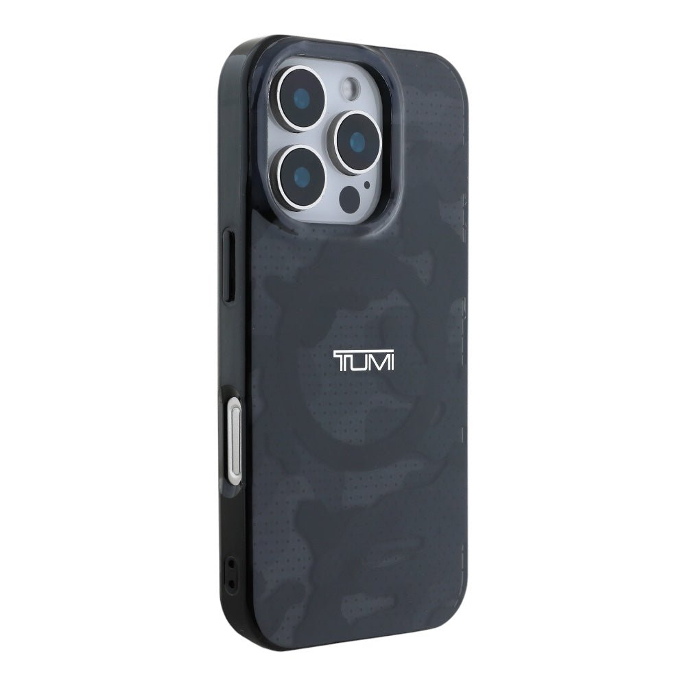 Estuche Tumi Skin iPhone 16 Pro Tumi Hc Double Layer Pc/tpu MagSafe Camo Print Color Gris — foto 4