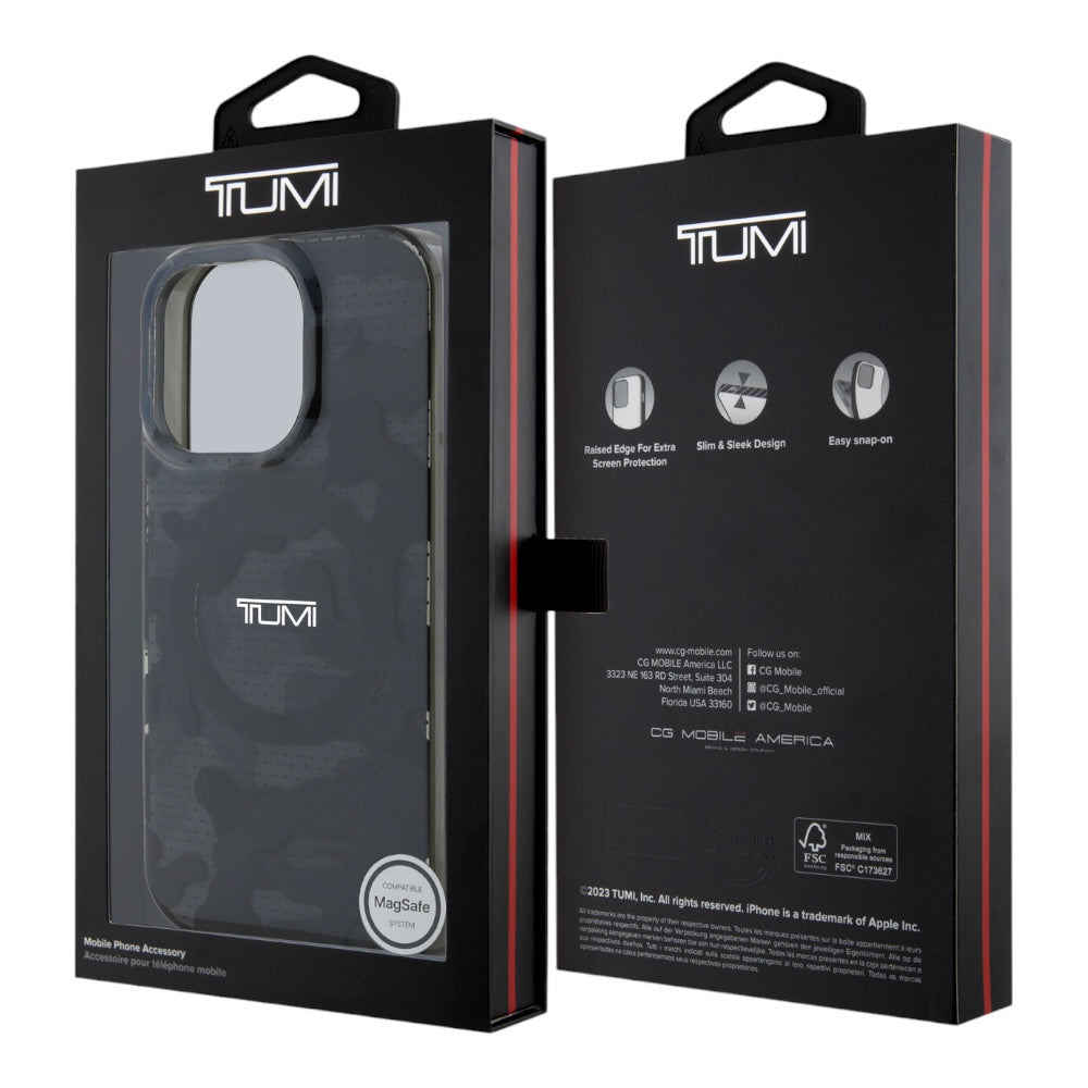 Estuche Tumi Skin iPhone 16 Pro Tumi Hc Double Layer Pc/tpu MagSafe Camo Print Color Gris — foto 8