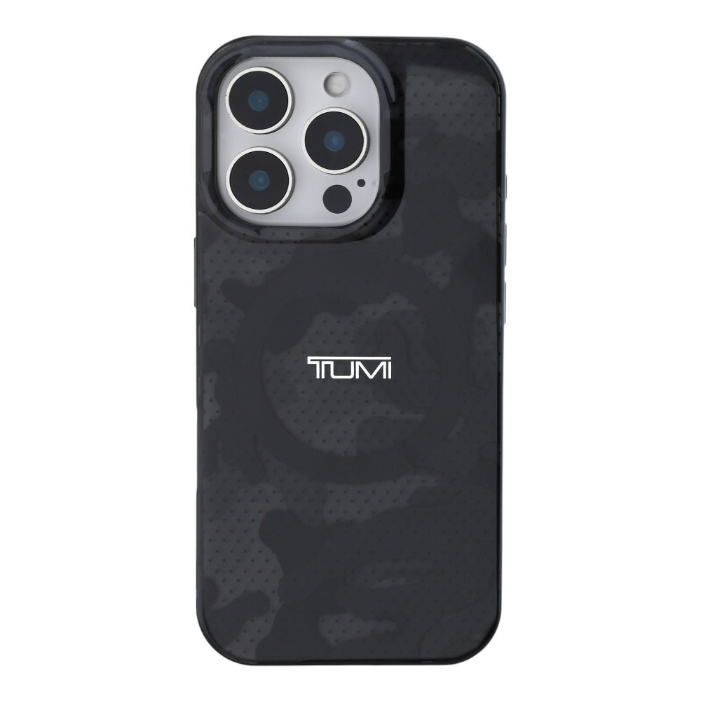 Estuche Tumi Skin iPhone 16 Pro Tumi Hc Double Layer Pc/tpu MagSafe Camo Print Color Gris