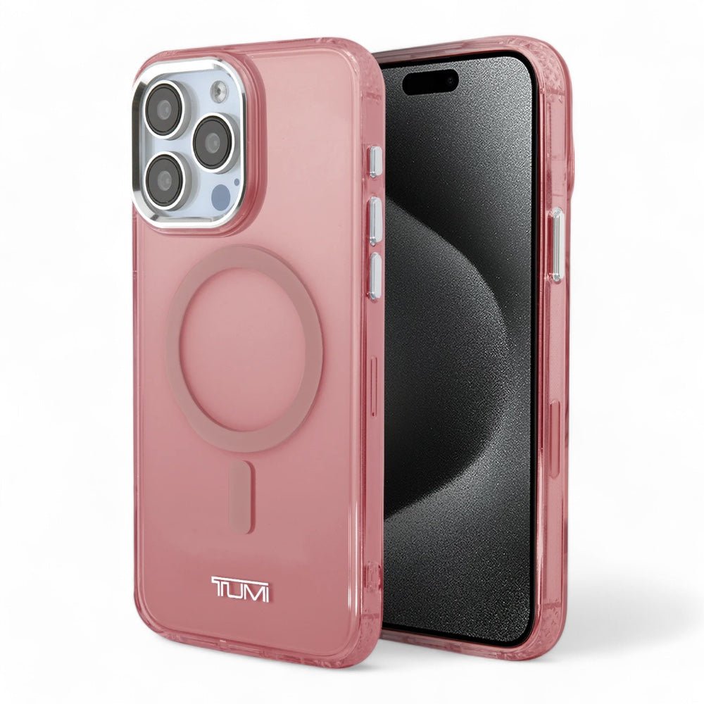 Estuche Tumi Hc MagSafe Transparent Pink para iPhone 15 Pro Max