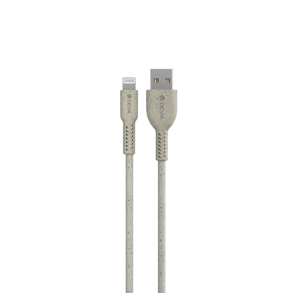 Cable Devia USB Organico Opcion 2 Cable USB To Lightning Color Beige