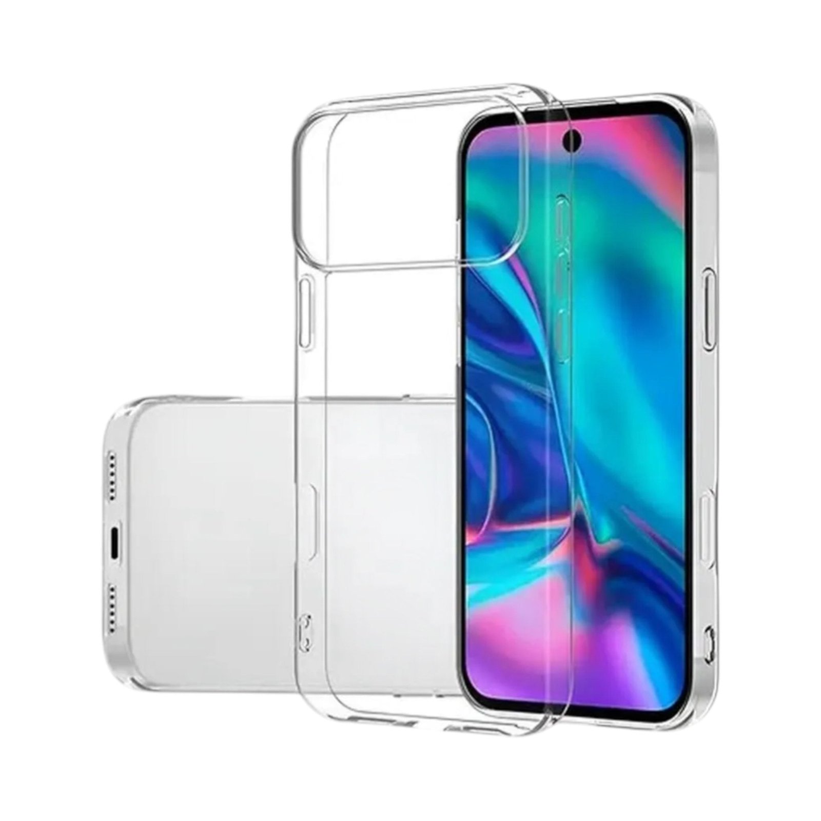 Estuche el Rey Botones Gris Color Transparente iPhone 17 Pro Max