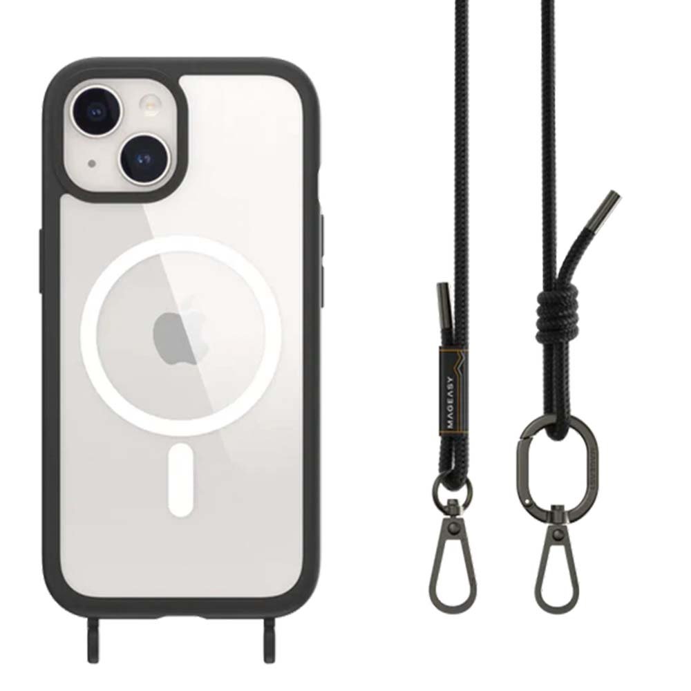 Estuche SwitchEasy Roam iPhone 15 Plus M + Strap Color Negro