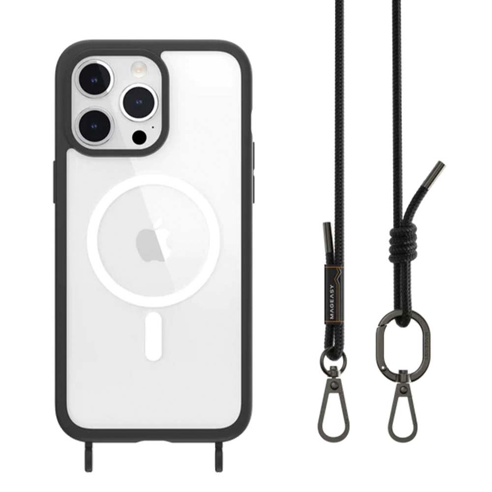 Estuche SwitchEasy Roam iPhone 15 Pro M + Strap Color Negro