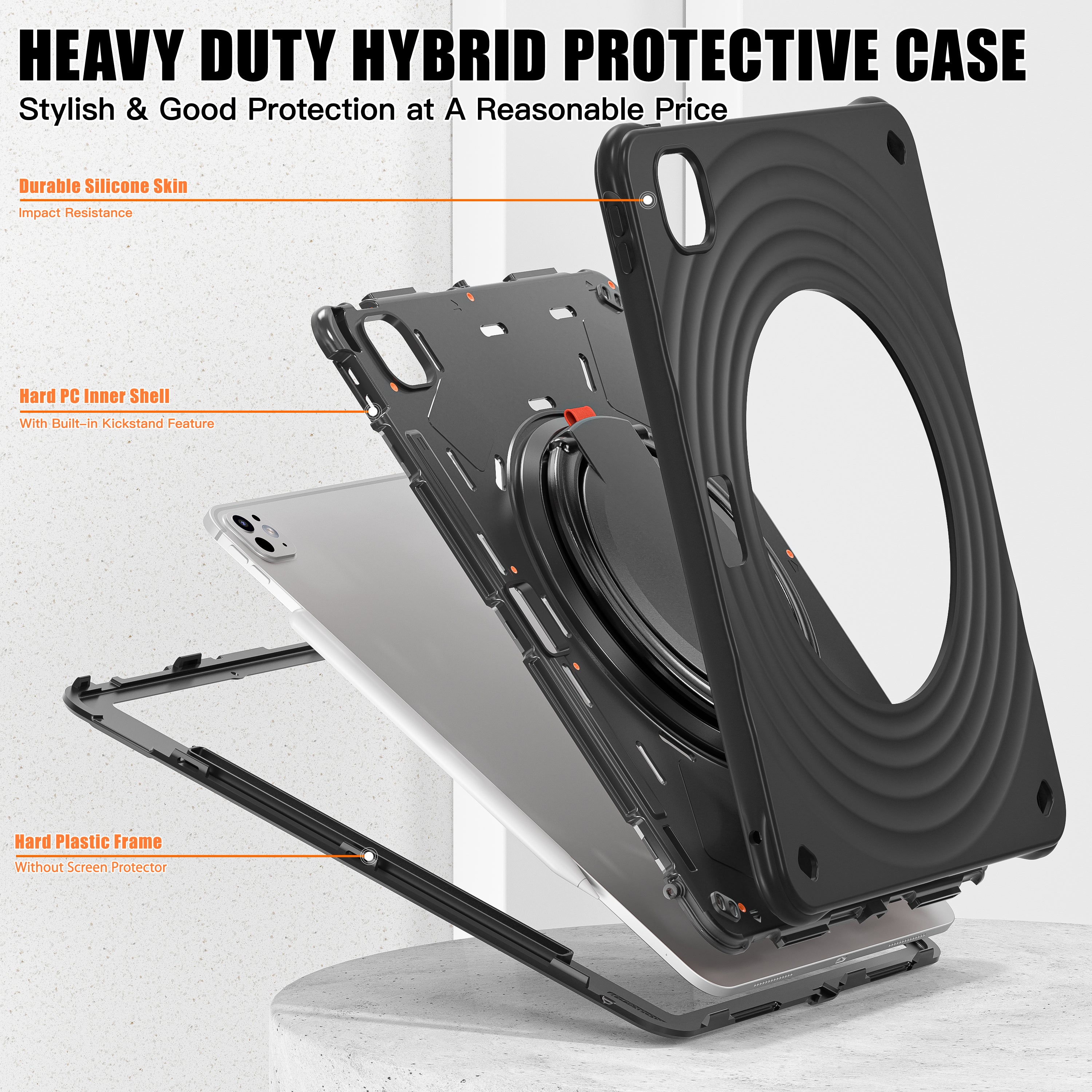 Estuche Chief Engineer B Series Modelo iPad Pro 13 2024 Color Negro con Strap — foto 8
