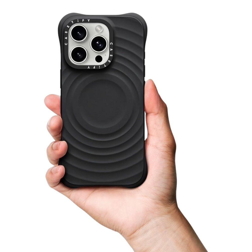 Case CASETiFY Ripple iPhone 15 Plus / 14 Plus Negro — foto 4
