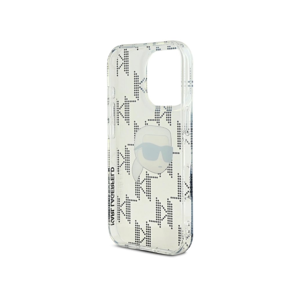 Estuche Karl Lagerfeld Hc Iml K. Head Monogram Electroplated Transparent iPhone 16 Pro Max — foto 3