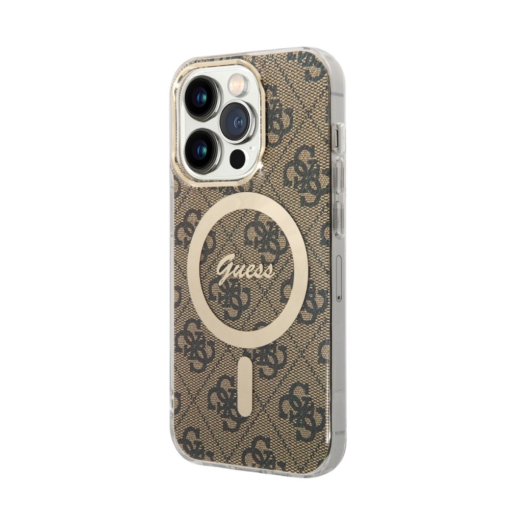 GUESS Hc MagSafe Iml 4g Brown iPhone 16 Pro