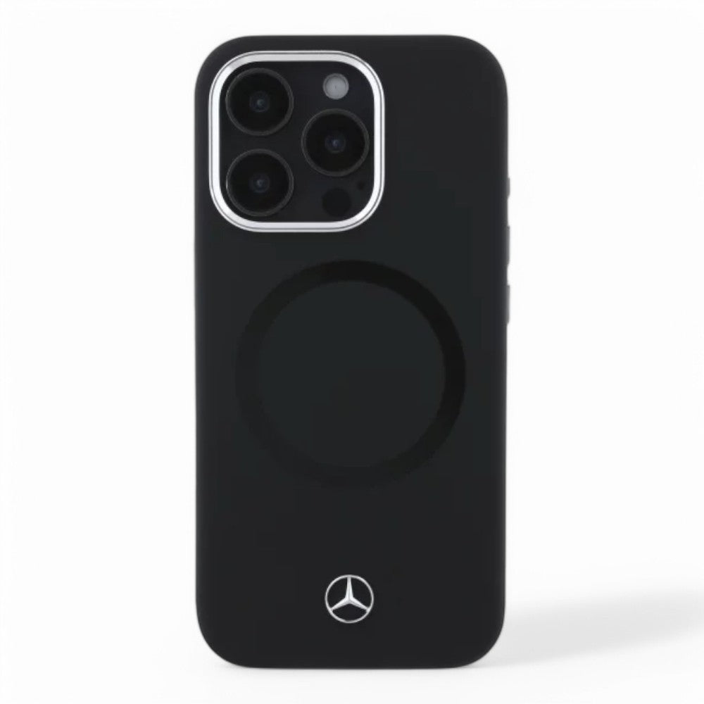 Mercedes-benz Mb Hc MagSafe Silicone Tonal Logo Black iPhone 16 Pro — foto 6