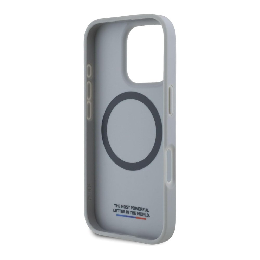 BMW Hc M MagSafe Pu Carbon Tricolor Line Grey iPhone 16 Pro — foto 4