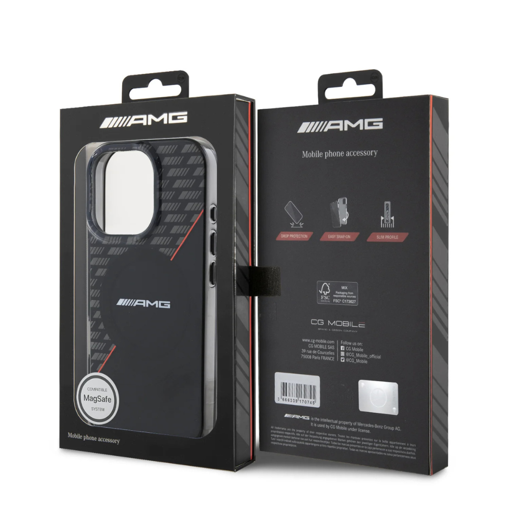 Amg MagSafe Case Double Layer Black&red iPhone 16 — foto 4