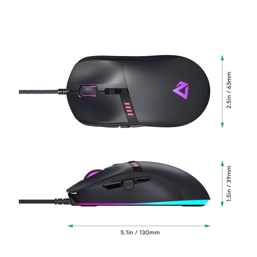 Aukey Gaming Knight RGB Mouse 10000 DPI — foto 2