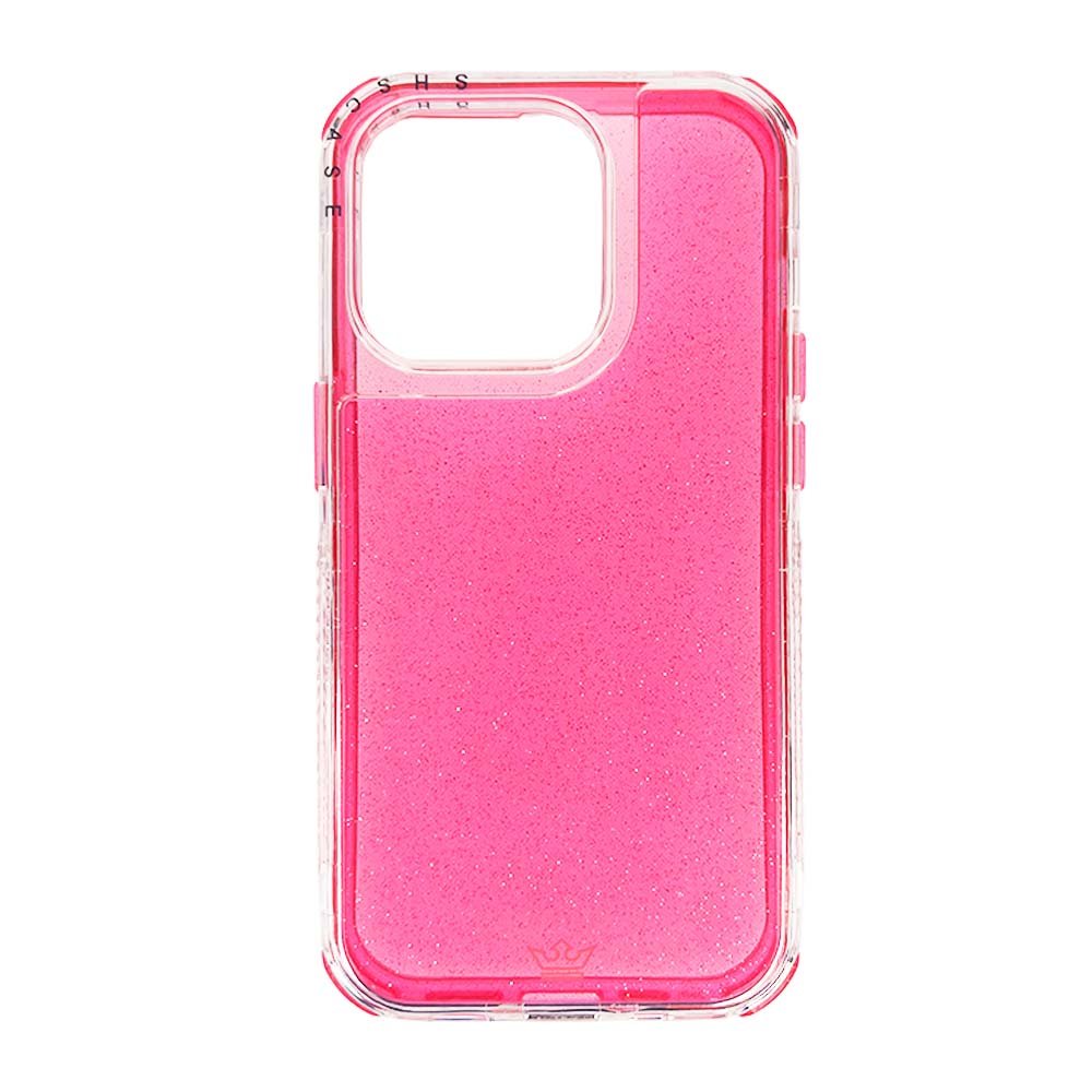 Case el Rey Glitter iPhone 14 Pro Max - Fucsia
