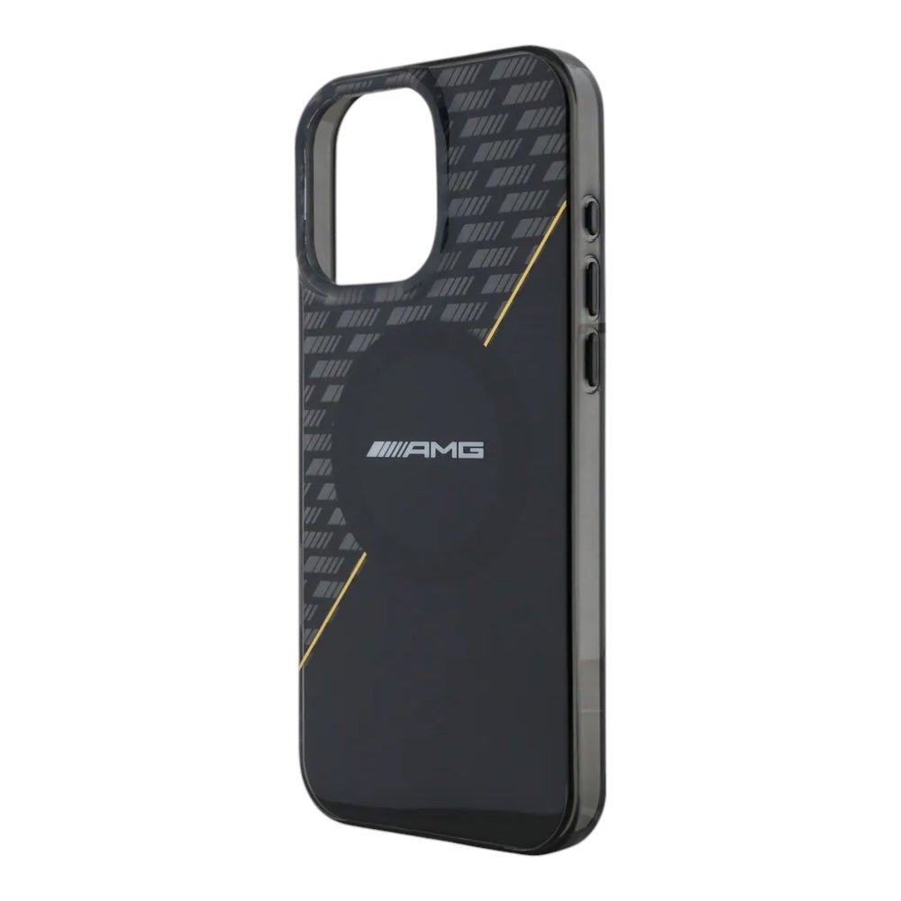 Amg Hc MagSafe Double Layer Transparent Rhombs Black/yellow iPhone 16 Pro Max — foto 3