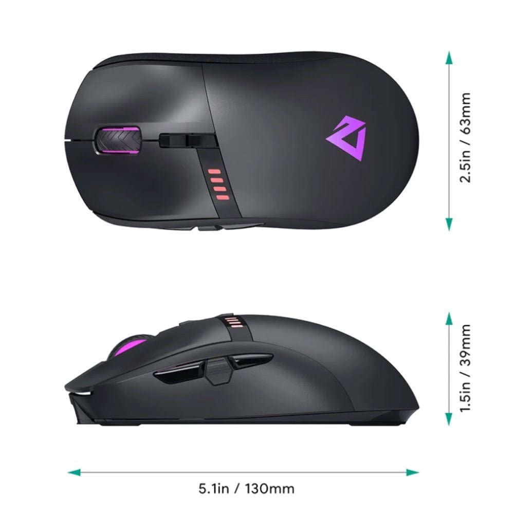 Aukey Gaming Wireless Knight Mouse RGB 16000 DPI — foto 2