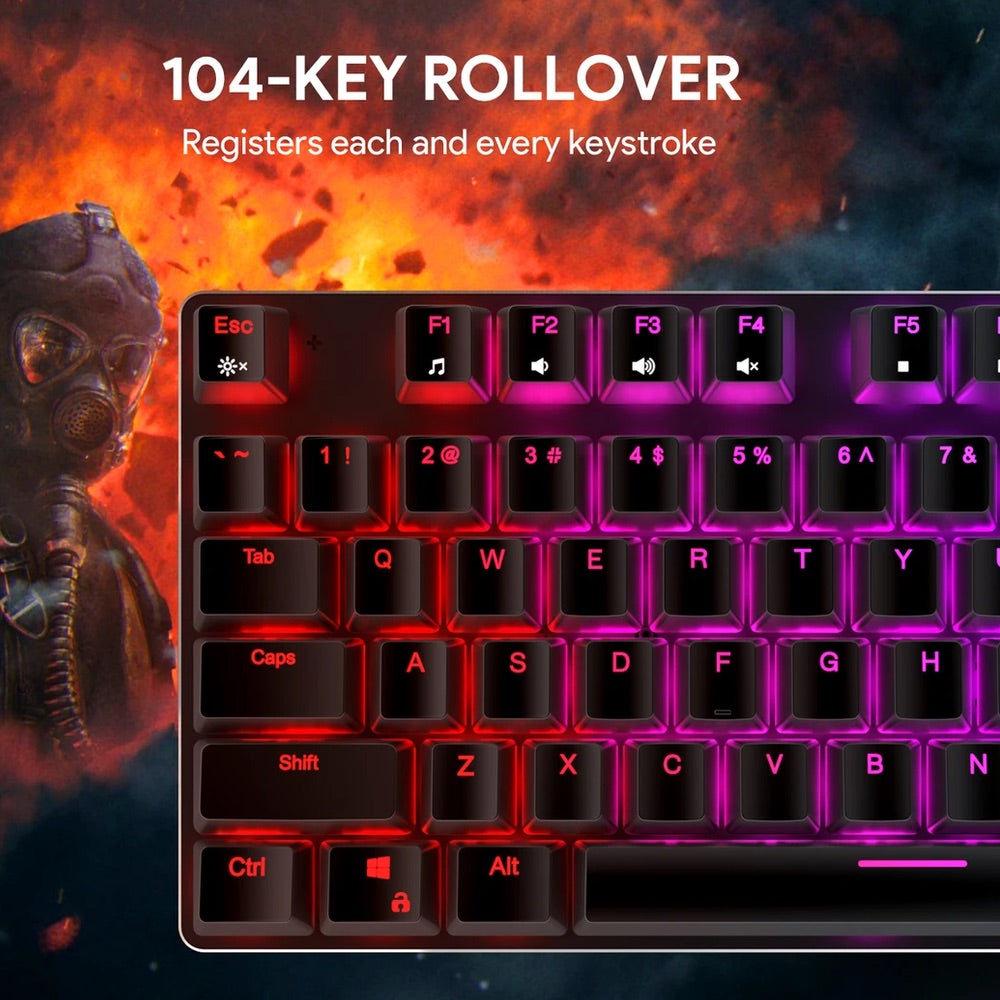 Teclado Mecánico Aukey KMG12 - 104 Teclas — foto 5