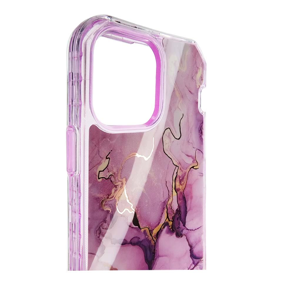 Case el Rey Marble Defender - iPhone 13 Pro Max - Morado — foto 3