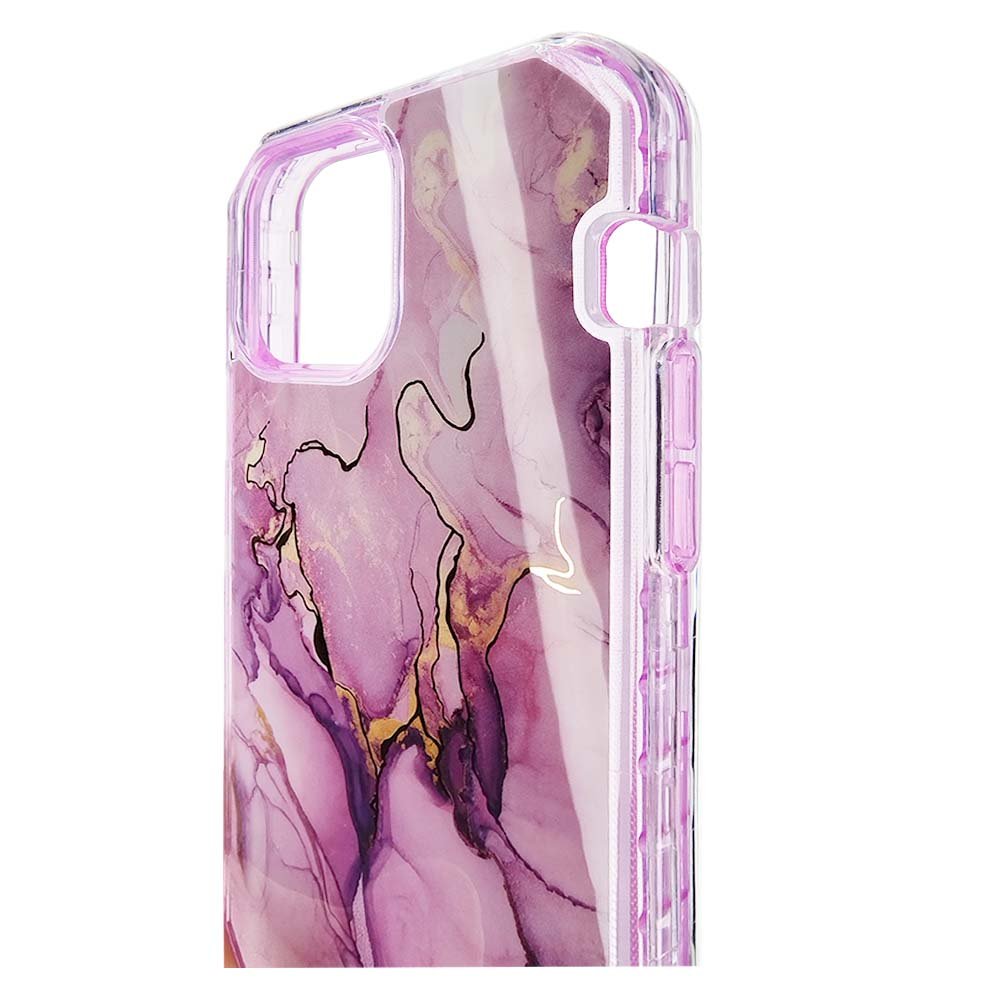 Case el Rey Marble Defender - iPhone 13 Pro Max - Morado — foto 4