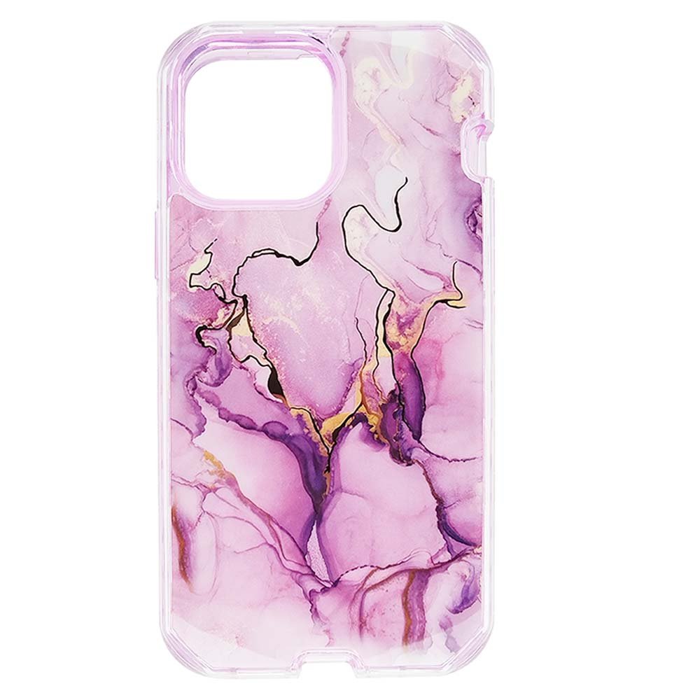 Case el Rey Marble Defender - iPhone 13 Pro Max - Morado