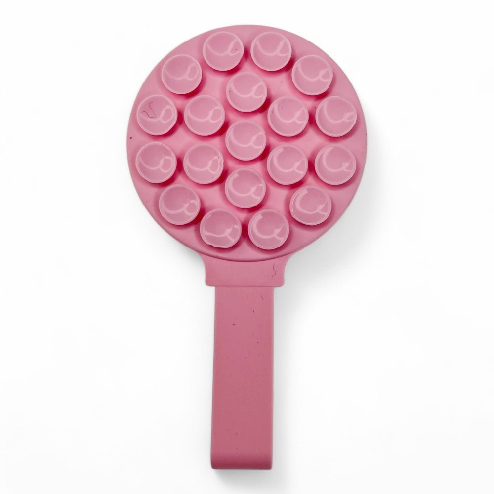 Gadget El Rey MagSafe Ventosa Circular con Agarrador Color Magenta