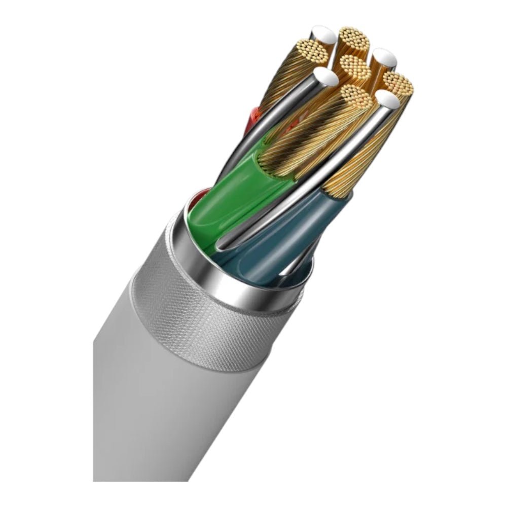 Cable Devia Tipo C Kintone Series Tipo C a Tipo C Economico Ec151 Color Blanco — foto 4