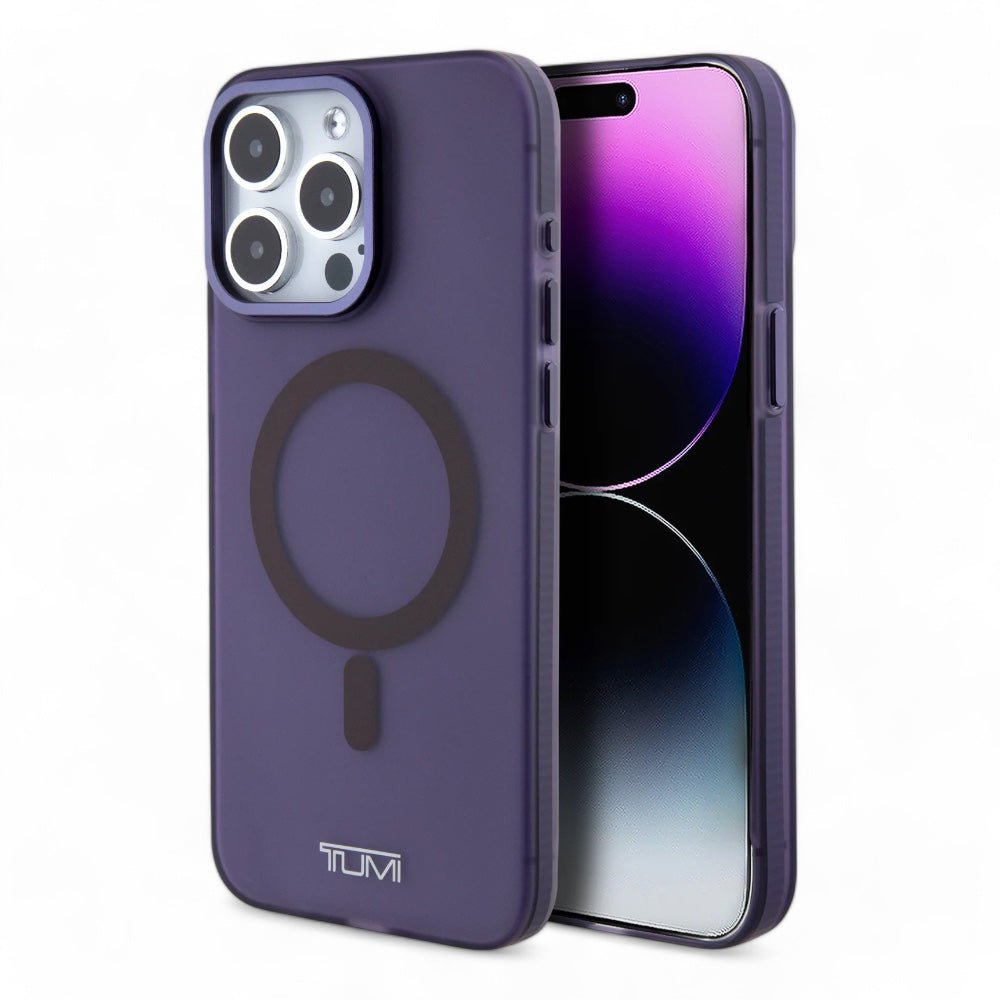 Estuche Tumi Hc Frosted MagSafe Transparent iPhone 15 Pro Max Color Morado