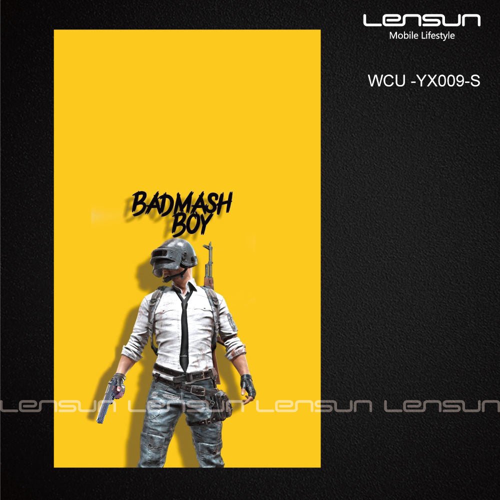 Lamina Parte Trasera Lensun Amarillo - Estilo Badmash Boy