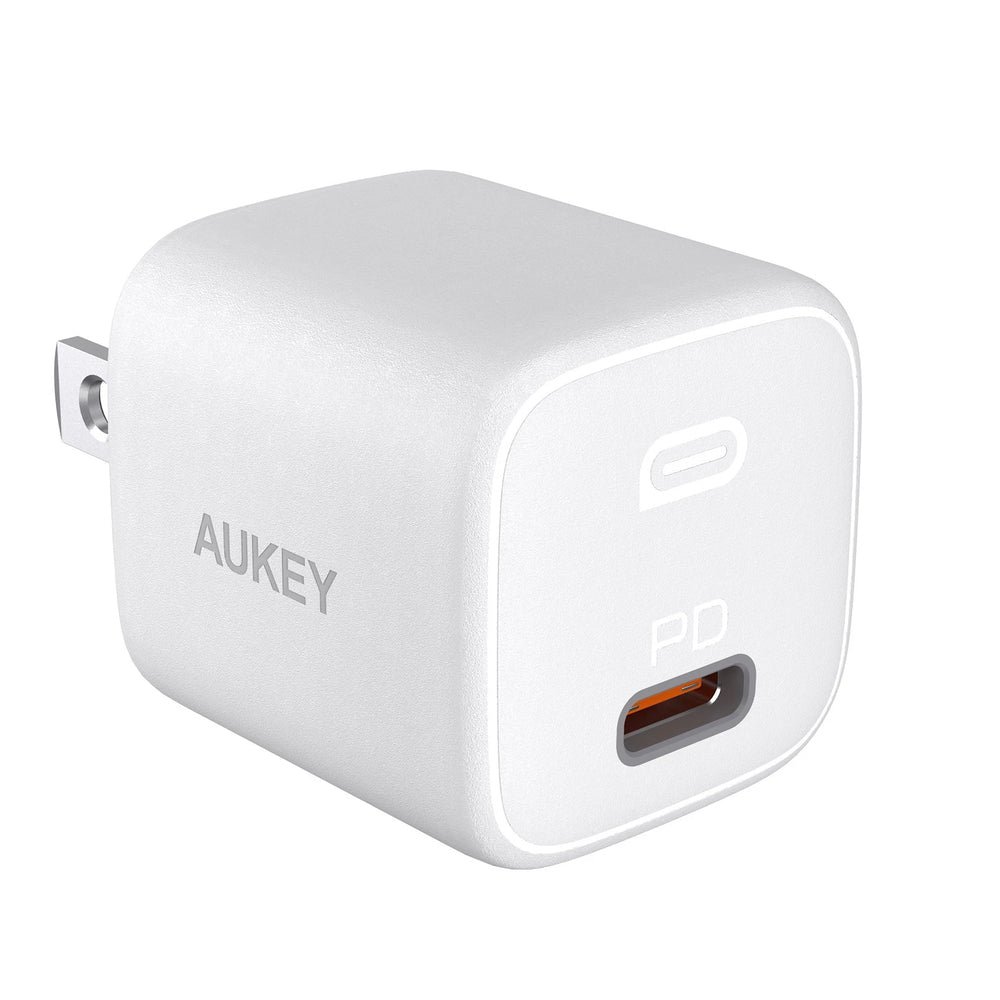 Cargador Aukey Pared Ultra Portable 20w PD Wall Color Blanco — foto 2